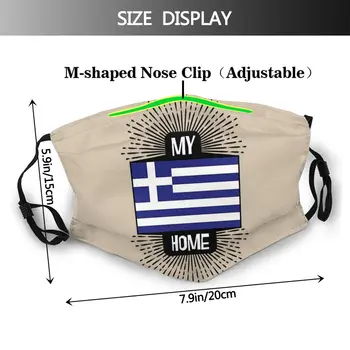 Grécko - Môj Domov, Žien, Opakovane Anti Haze Proti Prachu Ochrana Respirátor Masky s Filtrami