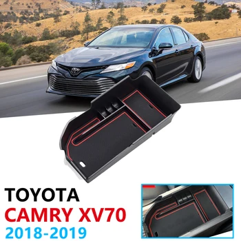 Auto Organizátor Príslušenstvo Toyota Camry XV70 70 2018 2019 2020 Opierke Úložný Box Zakladanie Upratovanie, Mince Box protišmyková Podložka