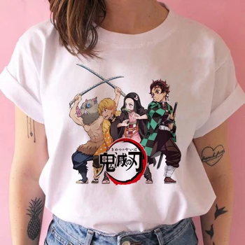 Letné Ženy Tričko Démon Vrah dievča Tričko Grafický Hornej TeesJapanese Anime Tričko Punk T-shirt Top Harajuku Kawaii Streetwear