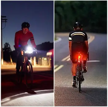 Ultra Jasné Svetlo na Bicykel Nastaviť 4000 mAh Nabíjateľná Bicyklov Svetla 6 Hodín Vytrvalosť Vybaviť Bicykel Predné predné svetlo zadné svetlo Späť