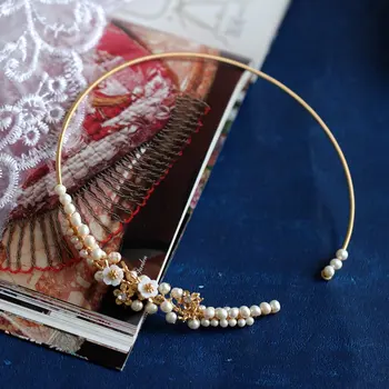 SINZRY osobnosti ručne vyrábané prírodné sladkovodné perly elegantné party náhrdelník kapela módne originálne módne šperky