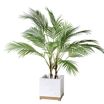 60-88 CM Skutočný Dotyk Umelý Strom Palmových Listov Plastové Pocit, Rastliny, Záhrada Domáce Dekorácie Scutellaria Tropické Falošné Rastliny