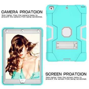 Móda Brnenie puzdro Pre iPad mini 3 2 1 Dieťa Bezpečné Ťažkých Pevný Silikónový Kryt Pre ipad mini 1 2 mini3 7.9 palcový Tablet Prípade