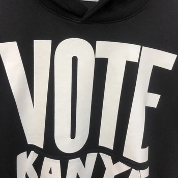 2020fw Ťažké Tkaniny Hlasovať Kanye Hoodies Muži Ženy Najvyššej kvality Hip-hop Pulóver s Kapucňou