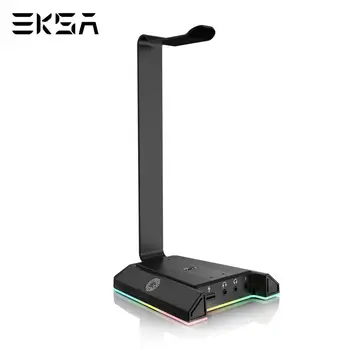 EKSA W1 Herné Headset stojan s 7.1 Surround/2 USB a 3,5 mm Porty RGB Slúchadlá, Držiak pre Hráčov Herné PC Príslušenstvo Stôl