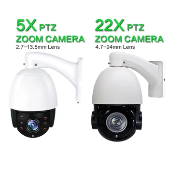 Vonkajšie 22X Zoom, 1080P WiFi Speed Dome Kamera PTZ KAMEROVÝ Bezpečnostný kamerový Cam Nočné Videnie Auto Focus obojsmerné Audio Wa