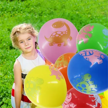 100ks/veľa 12inch Dinosaura Balón Hrúbkou 2,8 g Vytlačené Latex Ballon Detí, Narodeniny, Air Ball/Strana Potreby/Svadobné Dekorácie