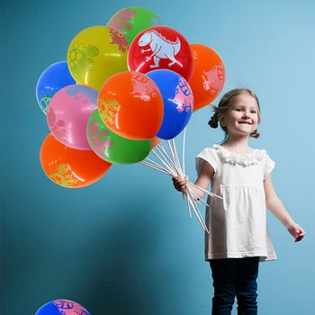 100ks/veľa 12inch Dinosaura Balón Hrúbkou 2,8 g Vytlačené Latex Ballon Detí, Narodeniny, Air Ball/Strana Potreby/Svadobné Dekorácie