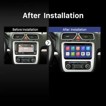 Seicane 2GB+32GB autorádia Android 10.0 API 29 GPS Car Multimedia Player Pre Skoda/Seat/Volkswagen/VW/Passat b7/POLO/GOLF 5 6