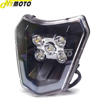 Motocross Dual Sport, LED Reflektor Handlamp pre V XCF XCW 250 300 350 450 500 690 SMC R EU/US Enduro Šesť Dní EÚ a USA Dirt Bike