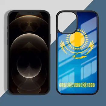 Kazachstan vlajka Telefón Prípade PC pre iPhone 11 12 pro XS MAX 8 7 6 6 Plus X 5S SE 2020 XR