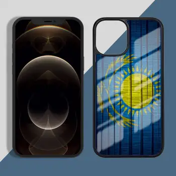 Kazachstan vlajka Telefón Prípade PC pre iPhone 11 12 pro XS MAX 8 7 6 6 Plus X 5S SE 2020 XR