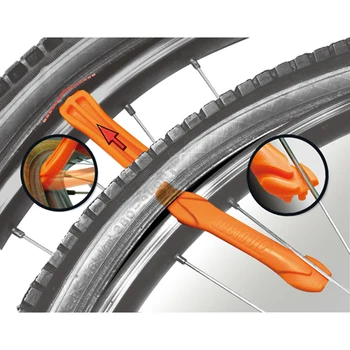 IceToolz 64P3 POM Pneumatiky Dosahujúce/Bicykel Bicykel, V-Tvar Nástroj Set-Orange/3ks Bicyklov na Opravu Pneumatík Náradie