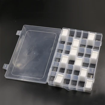 36 Mriežky Plastické Vyšívacie Nite Cross Stitch Organizátor Úložný Box s 300pcs Plastový Závit Cievky na Nite Karty Šitie Nástroje