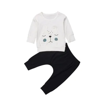Novorodenca Chlapci Oblečenie Medveď Teplé Zimné Topy, trička, Nohavice, Oblečenie Oblečenie Set Oblečenia