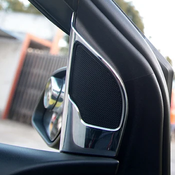 2 KS ABS chrome výbava audio krúžok auto samolepky dvere reproduktor dekorácie kruhu kryt Pre Ford Focus 2 MK2 na roky 2009-2013 Auta Styling