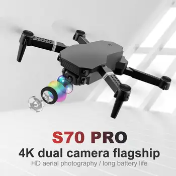S70 RC Drone 4K Profesionálny Dual Kamera 1080p HD Wifi Fpv Fotografie Quadcopter Stanovená Výška Model Skladacia dron Hračky pre chlapcov