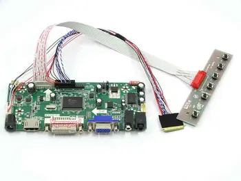 Yqwsyxl riadiacej Dosky Monitora Držiak pre B140XTN02.0 B140XTN02.3 HDMI+DVI+VGA LCD LED displej Regulátora Rada Ovládač