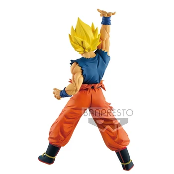 Pôvodné Banpresto Anime DBZ Super MAXIMATIC Son Goku SSJ PVC Akcie Obrázok Zberateľskú Model Bábiky Hračky Figurals Brinquedos
