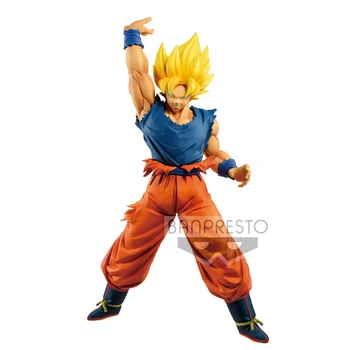 Pôvodné Banpresto Anime DBZ Super MAXIMATIC Son Goku SSJ PVC Akcie Obrázok Zberateľskú Model Bábiky Hračky Figurals Brinquedos