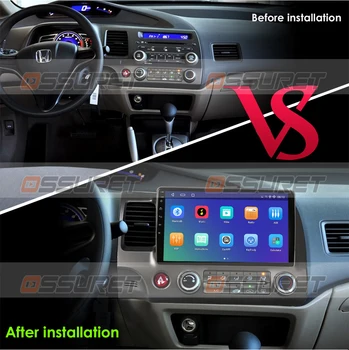 Android 10 2+32 autorádia Multimidia Video Prehrávač, Navigácia GPS Car Stereo Pre Honda Civic 2005-2012 2din Vedúci Jednotky 4G LTE, WIFI