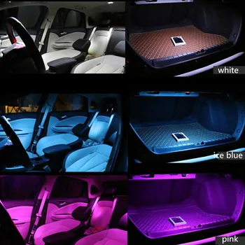 9Pcs Auto LED Žiarovky Interiéru Svetlo Držiak Pre Mazda 3 Sedan 2010 2011 2012 Mapu Dome batožinového priestoru Čítanie špz Biele Svetlo