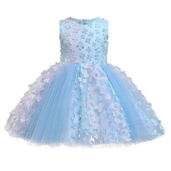 Vestido Novorodeneckého Roku 2020 Letné Baby Girl Dress 0-3roky Dievčatá Narodeniny Šaty flower strany princezná šaty Dievčatá oblečenie