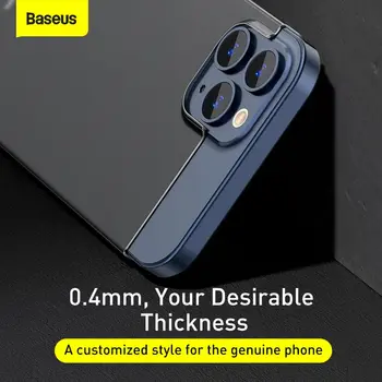 Baseus Luxusný Telefón puzdro Pre iPhone 12 Pro Shockproof Prípade 0,4 mm Ultra Tenké Slim PP Zadný Kryt puzdro Pre iPhone 12 Pro Max 12Mini