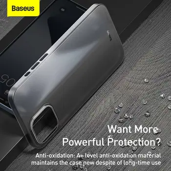 Baseus Luxusný Telefón puzdro Pre iPhone 12 Pro Shockproof Prípade 0,4 mm Ultra Tenké Slim PP Zadný Kryt puzdro Pre iPhone 12 Pro Max 12Mini