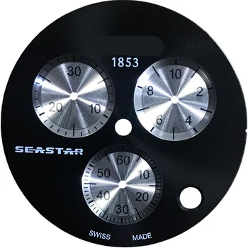 31.6 mm dial ruky prípade Gumy popruh pre T120417A seastar sledovať text príslušenstvo hodinky Silikónové popruh pre ETA G10.212 Pohyb