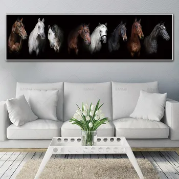 Zviera plátno maliarske umenie tlač kôň plátno a plagáte bez rámu wall art Maľovanie, dekorácie na steny v obývacej izbe umenie fotografie