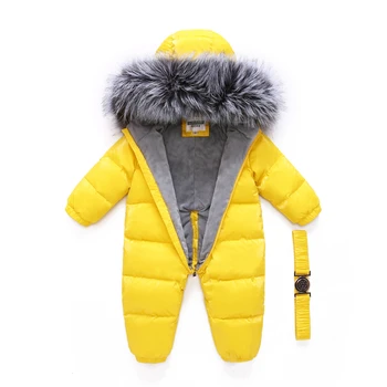 Nové -30 stupňov ruskej zime deti Oblečenie nadol bunda chlapci vrchné oblečenie coats zahustiť Nepremokavé snowsuits baby girl šaty