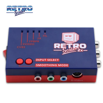 RetroScaler2x/V na kompatibilný s HDMI Konvertor a Line-doubler Retro Hry Konzoly PS2/N64/NES/Dreamcast/Saturn/MD1/MD2