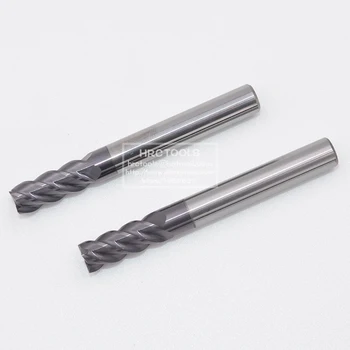 N8-d5x15Hx6Dx50L štyri flauta čierny povlak endmill frézovanie kovu, nehrdzavejúcej ocele nástroje drieku 6 mm