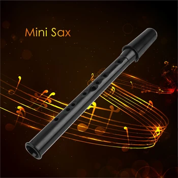 Mini Pocket Bb Saxofón Alto Náustok ABS Sax s 5 Trstina Woodwind Hudobné Nástroje