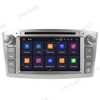 Android 10 DSP MAX 64 GB Auto DVD Prehrávač Pre Toyota Avensis 2002-2008 T250 GPS Navigácie multimediálne rádio magnetofón vedúci jednotky