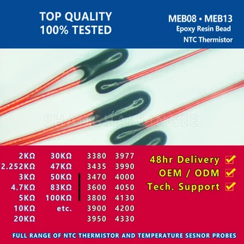 MEB13 2.252 K 3950 3975 Epoxidové živice NTC thermail odpor thermistor miniatúrne teplotný senzor sondy v Šanghaji Lingee