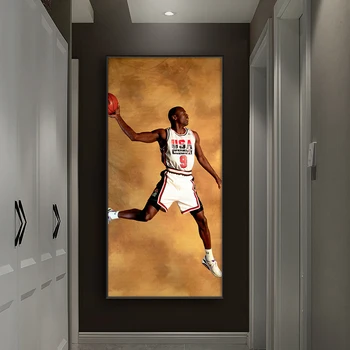 Klasickú Basketbal supre hviezdičkový Moderný obrázky Kobe Bryant tlač na Plátno na Stenu umenie Maľba na Obývacia Izba umelecké diela Domova