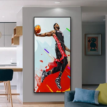 Klasickú Basketbal supre hviezdičkový Moderný obrázky Kobe Bryant tlač na Plátno na Stenu umenie Maľba na Obývacia Izba umelecké diela Domova