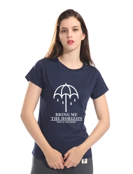BRING ME THE HORIZON 2019 Módne Krátky Rukáv T-shirts Ženy Značky Oblečenia List Potlačené Bavlnené tričko Slim Kawaii Top Tees