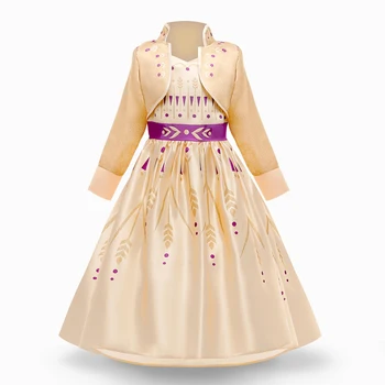 2020 Ice Dievčenské Šaty Princezná Maškarný Kostým Snehu Deti, Oblečenie pre Deti Cosplay Party Oblečenie Vestidos Infantil 4 6 10 TON