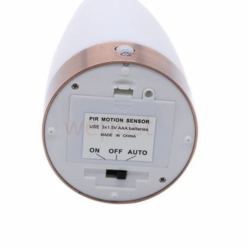 3 Režim PIR Snímač Pohybu Retro nočná lampa Batérie LED ir senzor Kúpeľňa Domov reštaurácia lampara comedor vnútorné osvetlenie