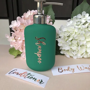 Svadobné Personalizované Šampón, Kondicionér Body Wash fľaša nálepky vinylové nálepky ( fľaša nie je súčasťou balenia)