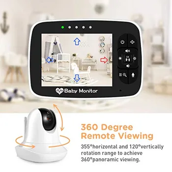 Nový 3.5 palce Baby Monitor s Kamerou Infračervené Nočné Videnie Video Bezdrôtový Noc Verzia Hovoriť Späť Intercom Dieťa Bezpečnostné Kamery