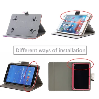 Univerzálne puzdro pre 9.7 10 10.1 palcový Tablet PC Magnetická PU Kožené Kryt pre Asus Samsung Huawei T5 M5 KARTU Lenovo E10 P10