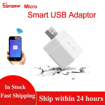 SONOFF Micro Wireless USB, Smart Adapter 5V Wifi Mini USB Nabíjanie Adaptér, Smart Diaľkové Ovládanie Práce S Alexa Domovská stránka Google
