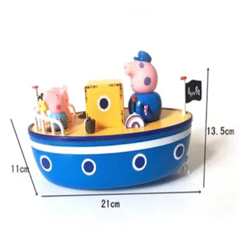 Peppa Pig Bábika Anime, Hračky, Móda, Športové Lietadlo Auto Rodiny Plnej Úlohy Akčného Obrázok Modelu Deti Darčeky