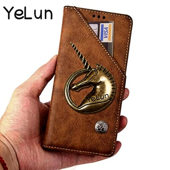 Yelun Coque Fundas Pre Samsung Galaxy A10 10 A105 A105FD Prípade Luxusné Kožené Peňaženky Business Vintage Knihy Flip Cover Prípade