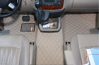 Kvalitné rohože! Vlastné špeciálne auto podlahové rohože + jeden kmeň mat na Mercedes Benz Viano 7 8 miest 2019-2004 nepremokavé koberce