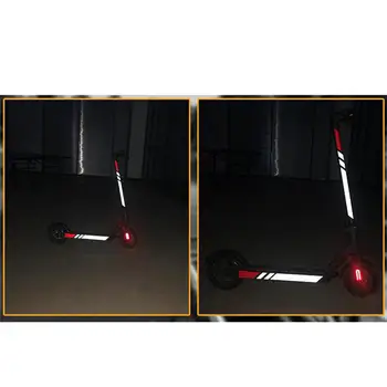 Reflexné nálepky pásy pre xiao mijia m365 Elektrický Skúter Skateboard Príslušenstvo noc Bezpečnostné Varovanie Pás Reflektor
